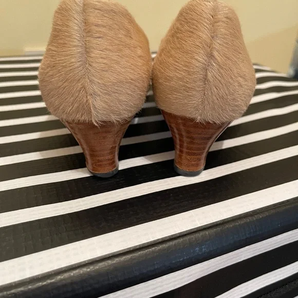 Vintage GUCCI ponyhair low pumps